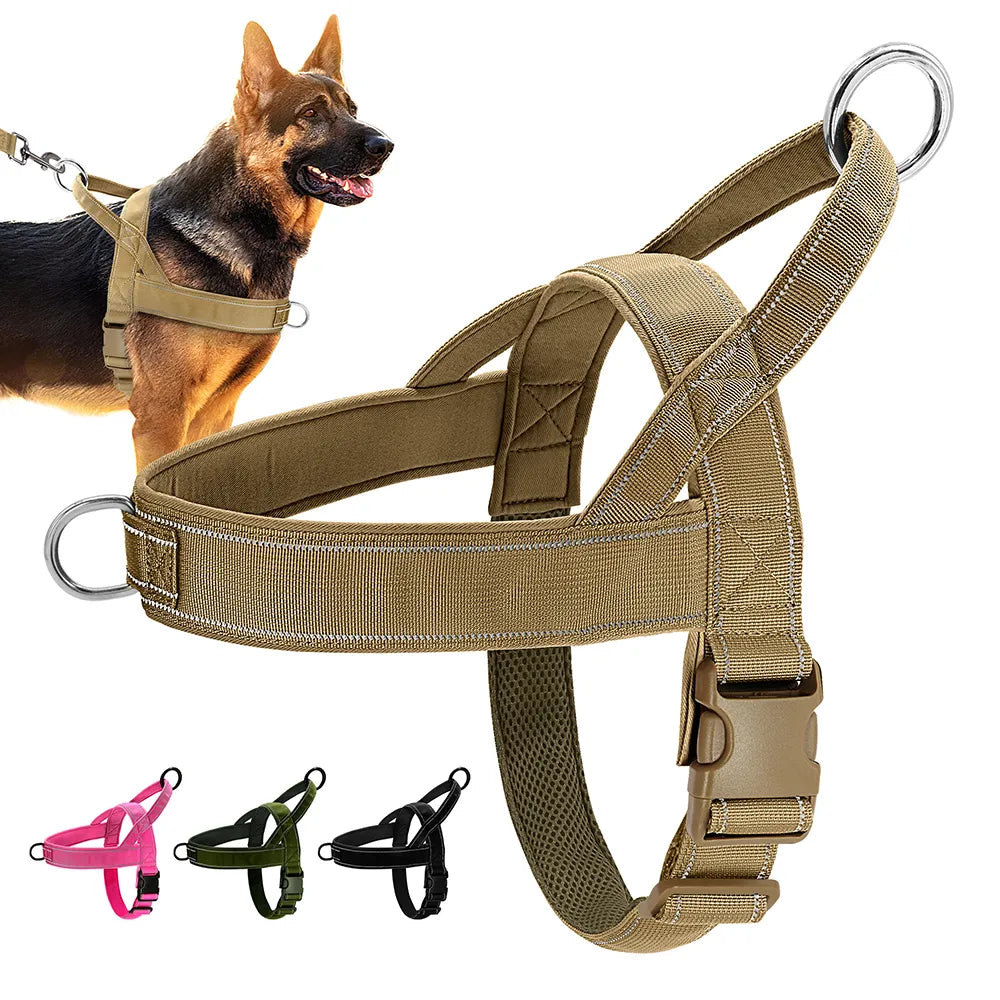 Este arnés duradero y ajustable es perfecto para mascotas pequeñas y grandes, proporcionando comodidad y evitando lesiones cervicales.