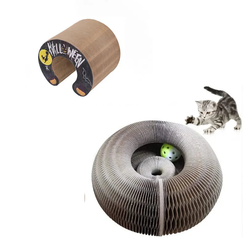 Juguete corrugado rascador